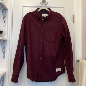 ANIAN Modern Melton Wool shirt (NWOT)